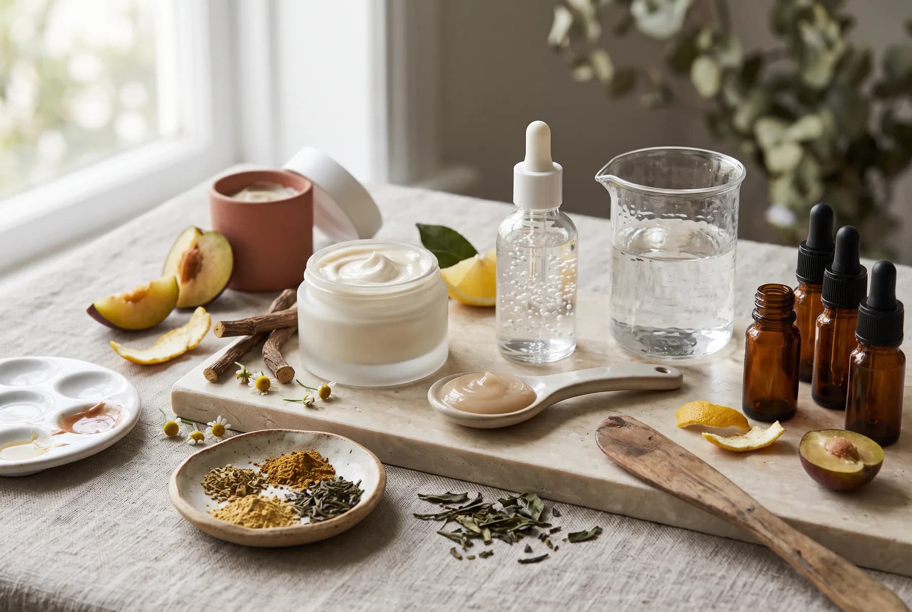 Calm, sunlit consultation setting representing a considered in-office skincare decision