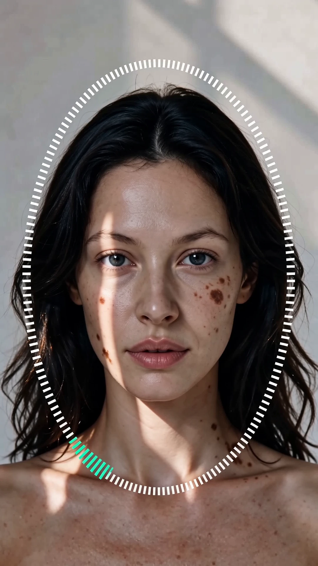 Visible skin signals mapped onto a Solvi 3D scan