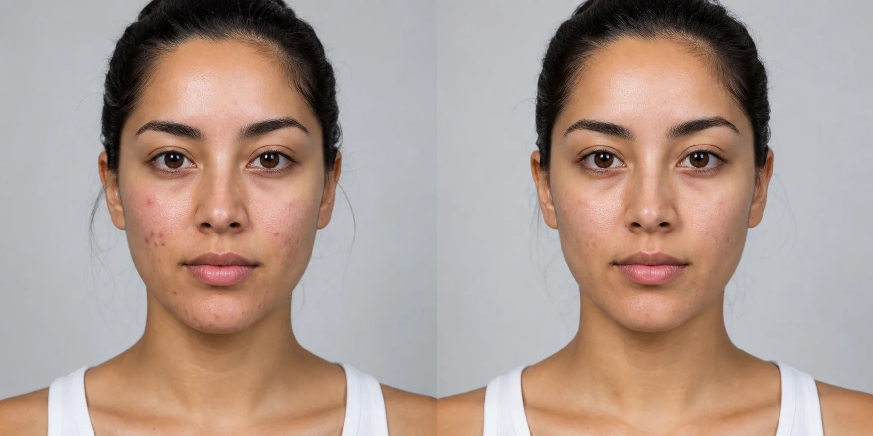 Acne & Breakouts, illustrative before view
