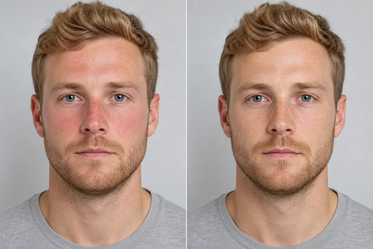 Redness, illustrative before view
